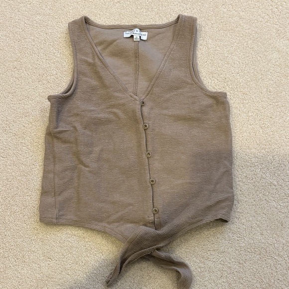 Madewell Tops - Madewell Taupe Textured Top